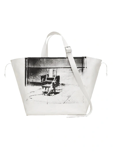 Shop Calvin Klein 205w39nyc Calvin Klein X Andy Warhol Electric Chair Tote Bag