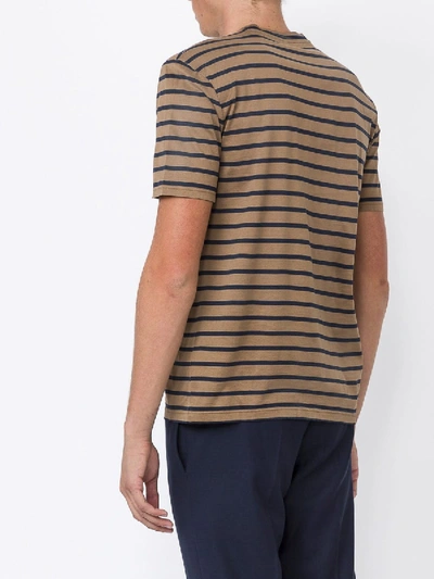 Shop Lanvin Striped Polo Shirt