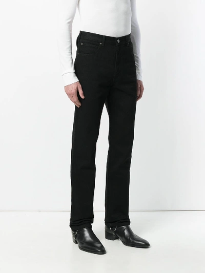 Shop Calvin Klein 205w39nyc Straight Leg Jeans In Black