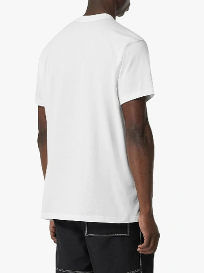 Shop Burberry Montage Print T-shirt White