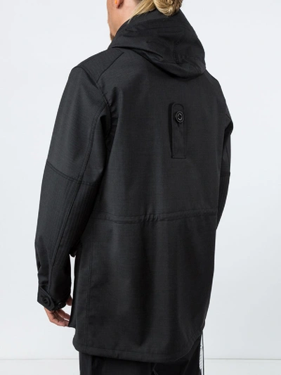 Shop Junya Watanabe Charcoal Hooded Parka