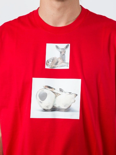 Shop Burberry Deer Print T-shirt