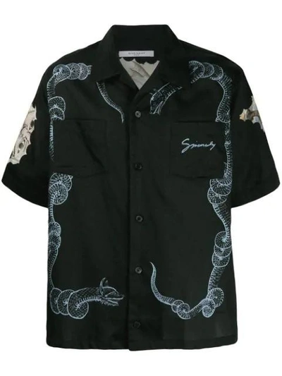 Shop Givenchy Snake And Icarus Printed Shirt