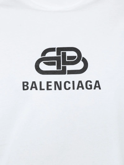 Shop Balenciaga Logo T-shirt White