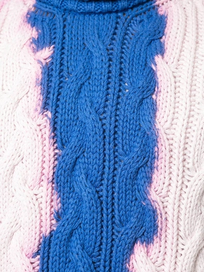 Shop Balenciaga Tie-dye Knit Sweater In Pink