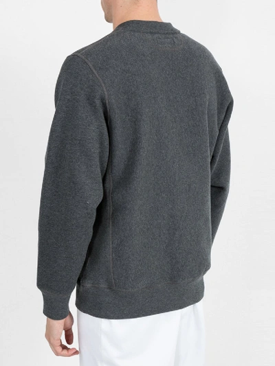 Shop Know Wave Multicolor Logo Crewneck Sweatshirt In Grey