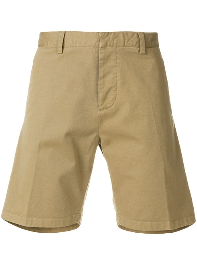 Shop Ami Alexandre Mattiussi Bermuda Shorts Beige In Brown