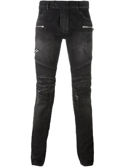 Shop Balmain Biker Jeans