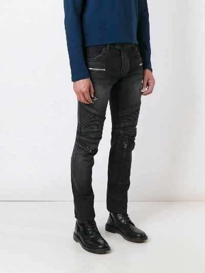 Shop Balmain Biker Jeans