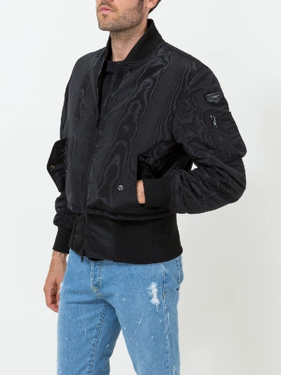 Shop Givenchy Formal Bomber Jacket In Black