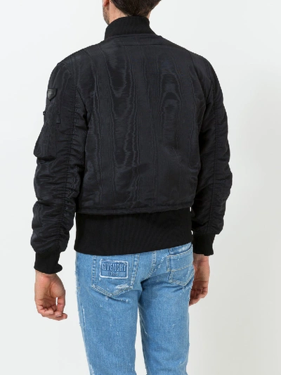 Shop Givenchy Formal Bomber Jacket In Black