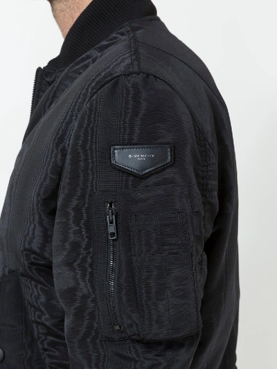 Shop Givenchy Formal Bomber Jacket In Black