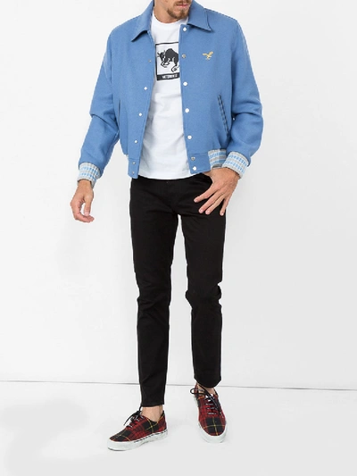 Shop Acne Studios River Tapered Jeans Dark Blue