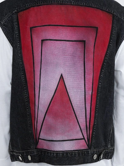 Shop Adaptation Denim Contrast Vest Black