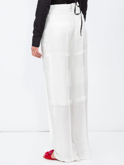 Shop Givenchy Silk Wide Leg Trousers