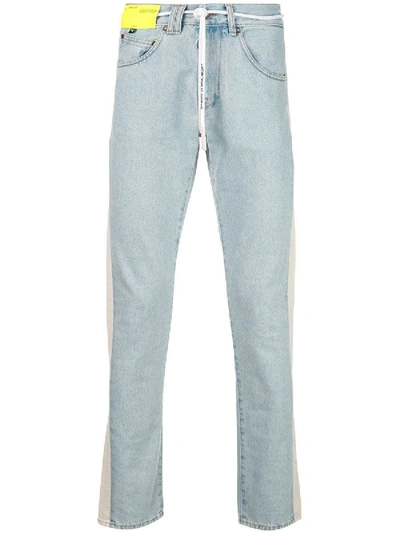 Shop Off-white Side Panel Jeans