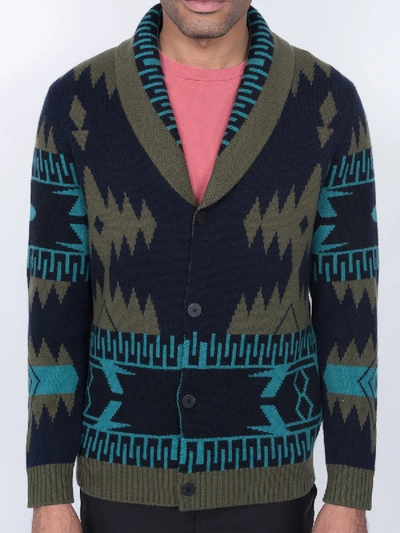 Shop Alanui Shawl Collar Cardigan In Multicolor