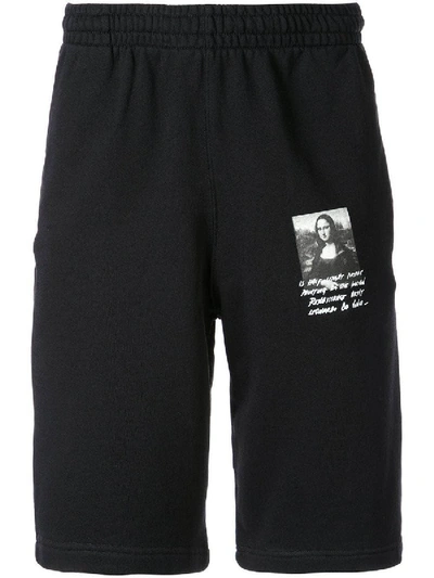 Shop Off-white Mona Lisa Shorts Black