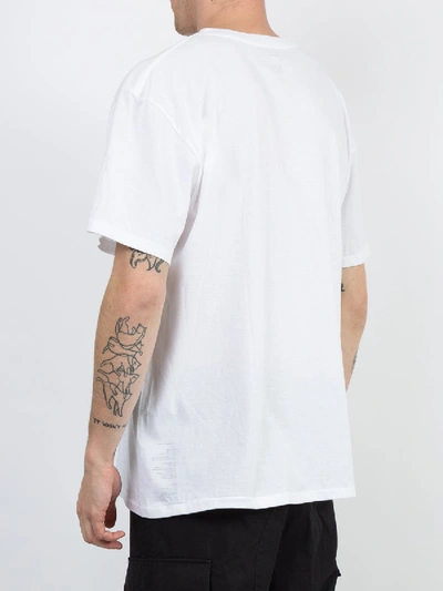 Shop Julien David Pixels Graphic T-shirt In White