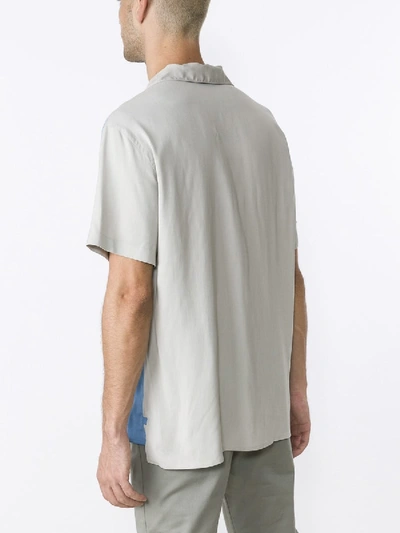 Shop Lanvin Two-tone Bowling Shirt