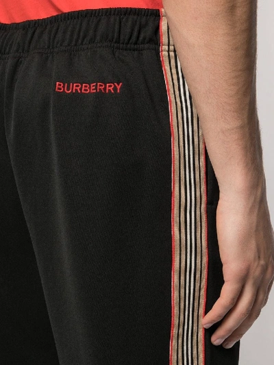 Shop Burberry Icon Stripe Track Pants