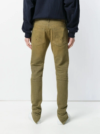 Shop Fear Of God Whisker Detail Trousers In Green