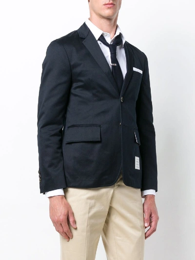 Shop Thom Browne Unconstructed Cotton Twill Classic Sport Coat