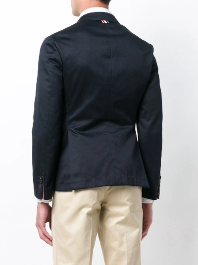 Shop Thom Browne Unconstructed Cotton Twill Classic Sport Coat