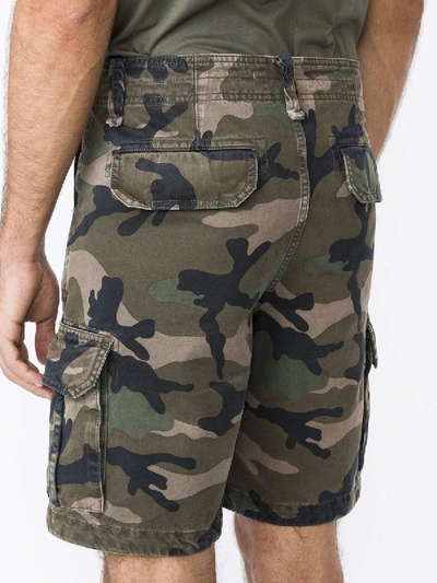 Shop Valentino Camouflage Cargo Shorts