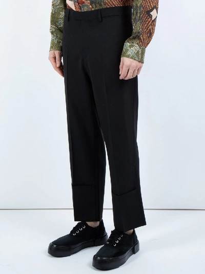 Shop Raf Simons Cropped Trousers