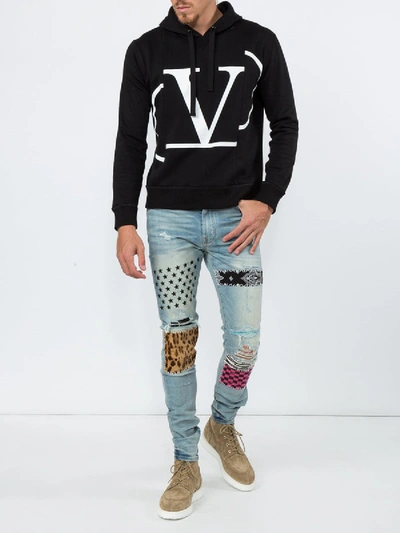 Shop Valentino Vltn Print Hoodie