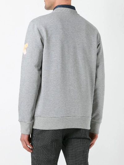 Shop Lanvin X Cedric Rivrain Headphones Sweatshirt Grey
