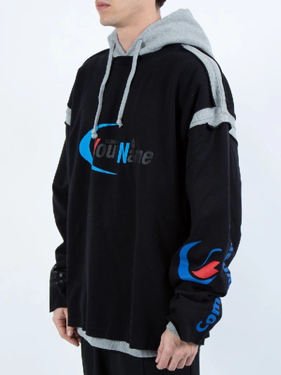 Shop Vetements Patch Hoodie In Black