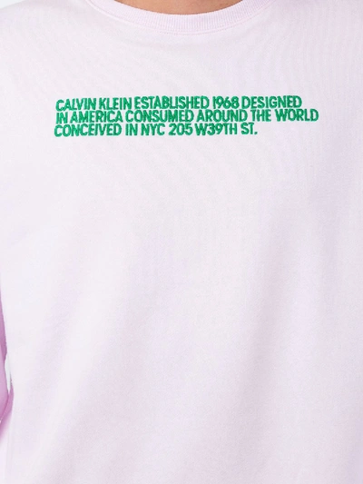 Shop Calvin Klein 205w39nyc Unisex Pink Sweatshirt