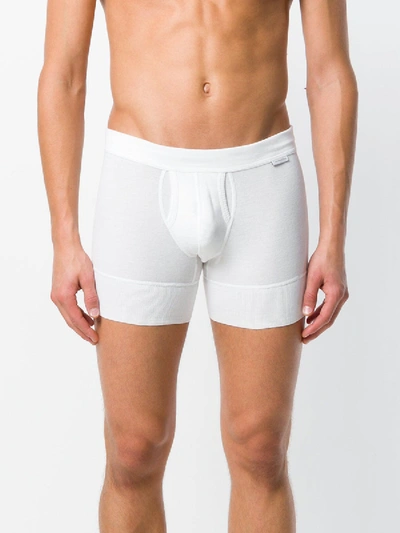 Shop Calvin Klein 205w39nyc Fitted Boxer Briefs In White