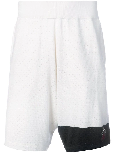 Shop The Elder Statesman Nba Mesh Shorts Miami Heat In White