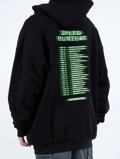 Shop Balenciaga Speed Hunters Hoodie In Black