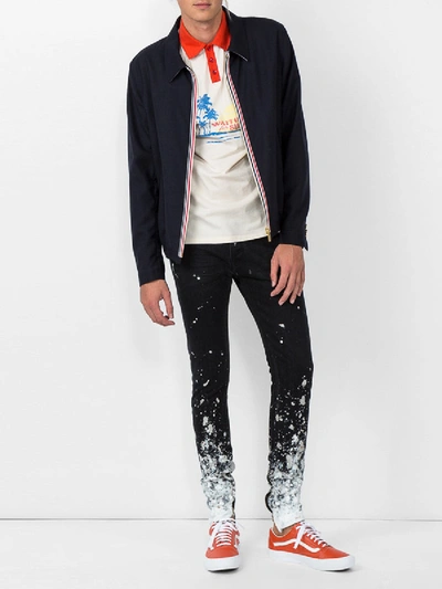 Shop Fear Of God Painted Skinny Jeans