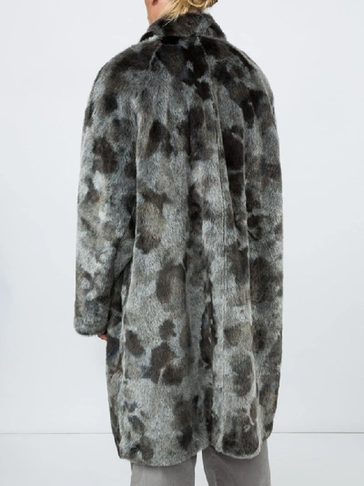 Shop Balenciaga Faux Fur Opera Coat