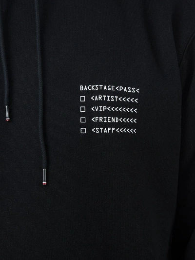 Shop Moncler Genius 7 Moncler Fragment Hiroshi Fujiwara Printed Hooded Sweatshirt In Black