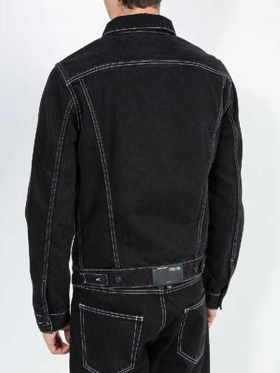 Shop Off-white X The Webster Exclusive Denim Jacket In Black