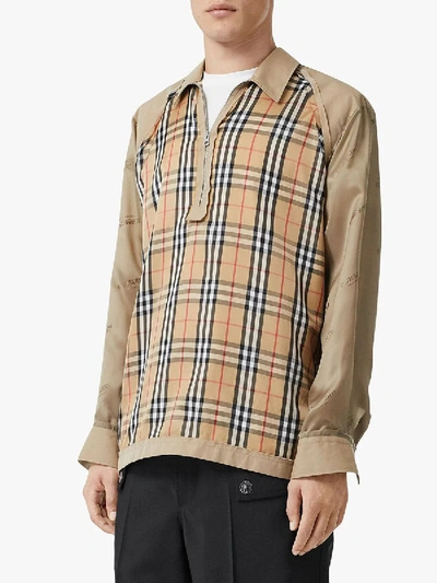 Shop Burberry Vintage Checked Shirt Neutral