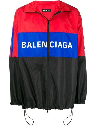 Shop Balenciaga Color Block Tracksuit Jacket