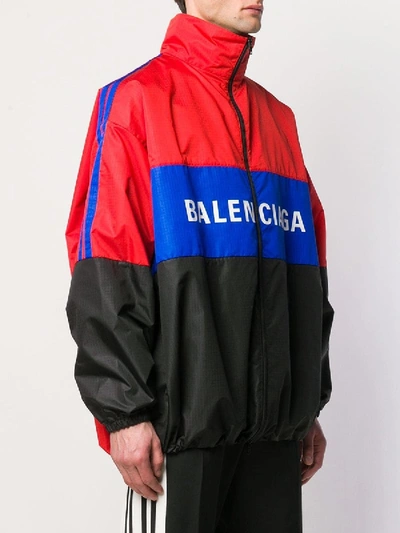 Shop Balenciaga Color Block Tracksuit Jacket