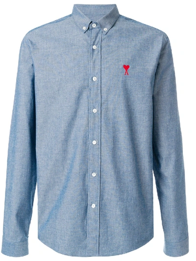 Shop Ami Alexandre Mattiussi Ami De Coeur Button-down Shirt