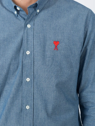 Shop Ami Alexandre Mattiussi Ami De Coeur Button-down Shirt