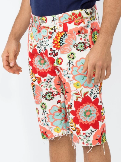 Shop Holiday Floral Shorts Red