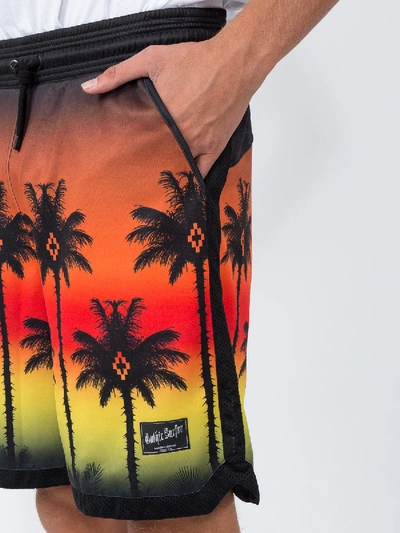 Shop Marcelo Burlon County Of Milan Palm Sunset Bermuda Shorts