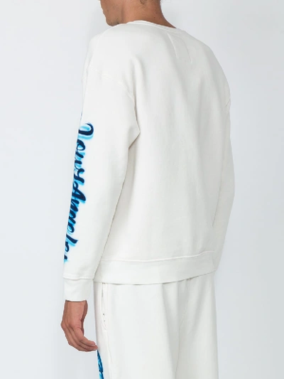 Shop Adaptation Graffiti Sweatshirt In White