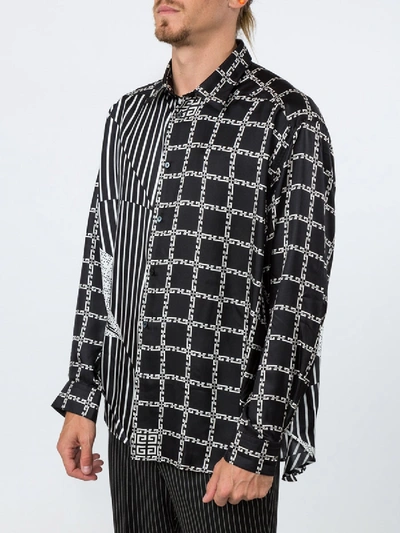 Shop Givenchy Multi Print Silk Shirt